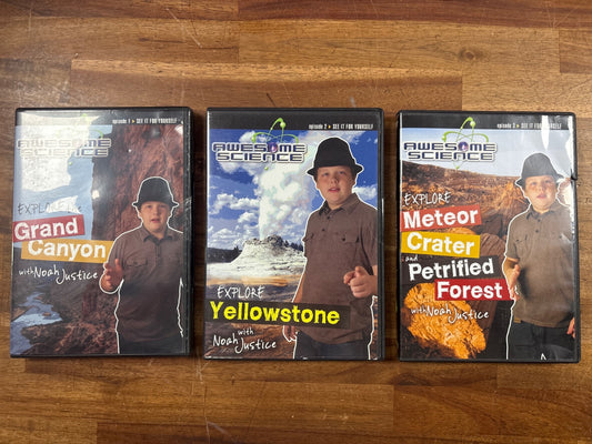 Awesome Science DVD Set: Grand Canyon, Yellowstone, Meteor Crater