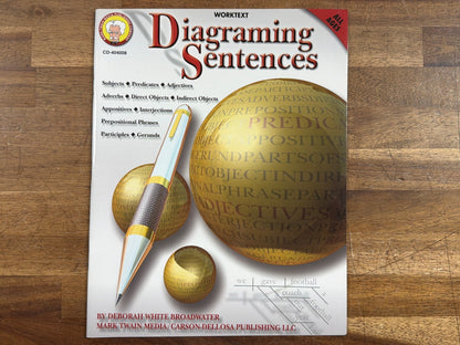 Diagraming Sentences Worktext - Mark Twain Media All Ages