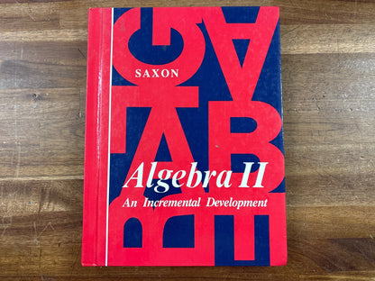 Saxon Algebra II Student Textbook - an Incremental Development — front cover