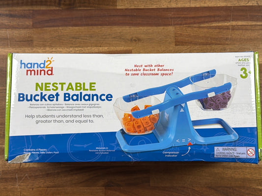 Hand2Mind Nestable Bucket Balance Math Manipulative