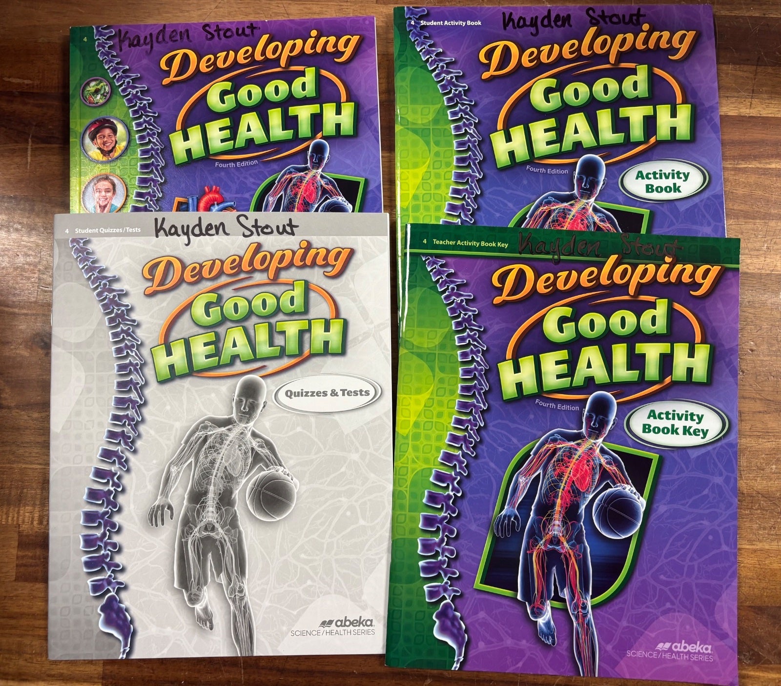 Abeka Developing Good Health Grade 4 Curriculum Set 4th Ed