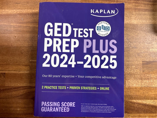 Kaplan GED Test Prep Plus 2024-2025 with Practice Tests