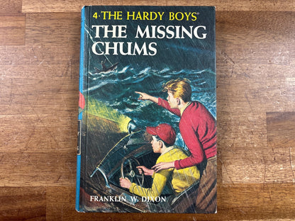 Hardy Boys #4 the Missing Chums by Franklin W. Dixon HC — front cover