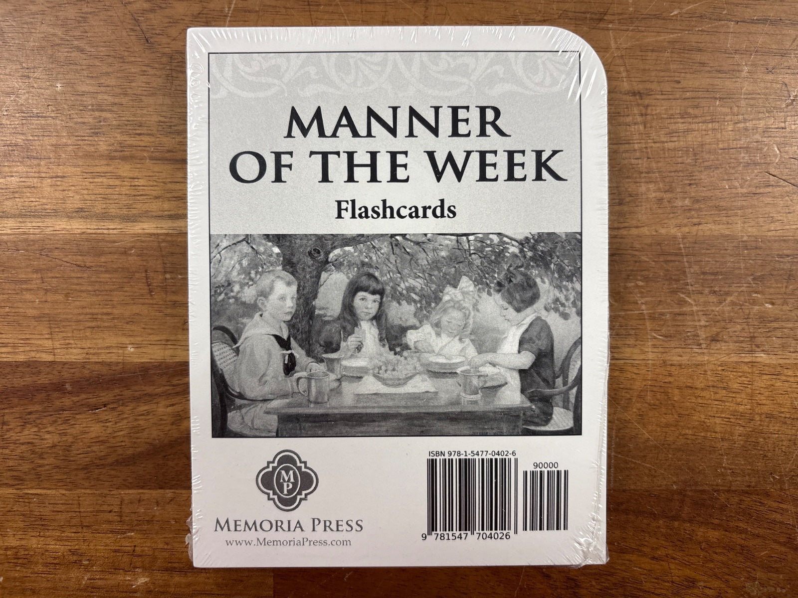 Memoria Press Manner of the Week Flashcards — front cover