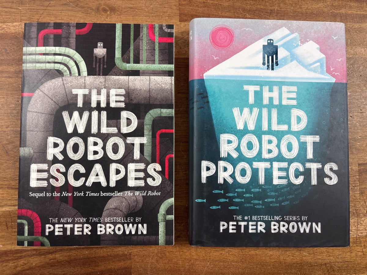Wild Robot Escapes & Protects Set by Peter Brown Hardcover — front cover