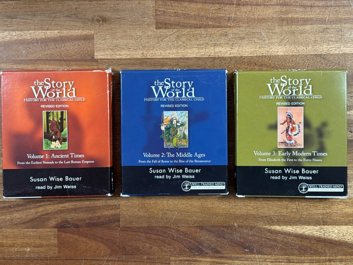 Story of the World Vol 1-3 Audiobook CD Set Bauer