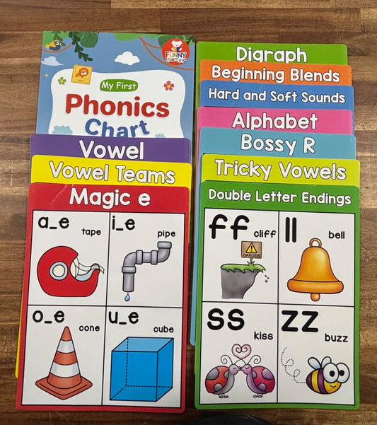 My First Phonics Charts- Book of Charts & 11 Extra Charts