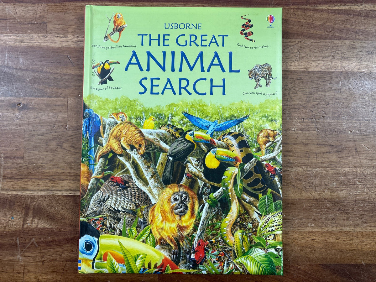 Usborne the Great Animal Search Hardcover — Good