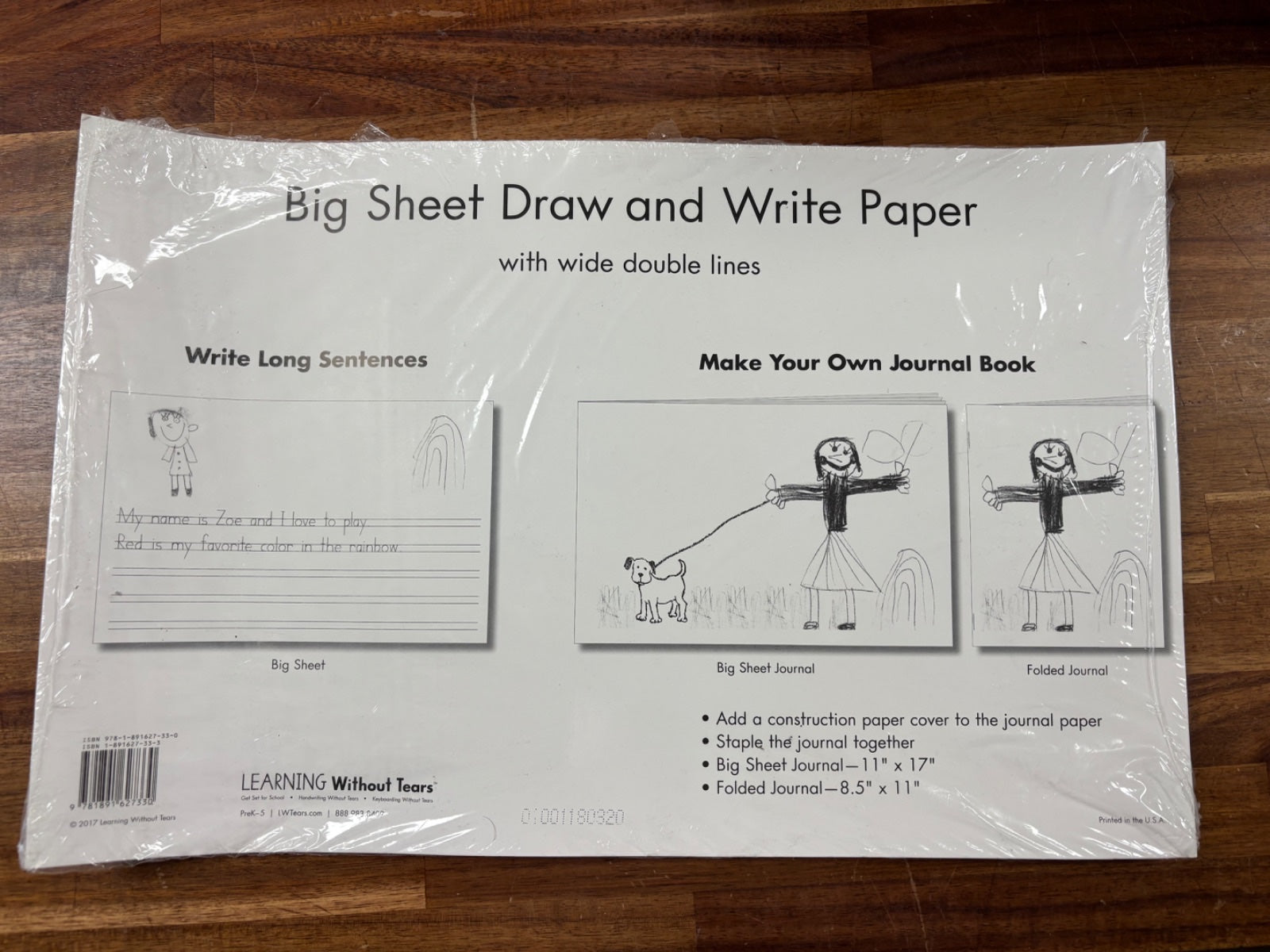 Learning Without Tears Big Sheet Draw and Write Paper — front cover