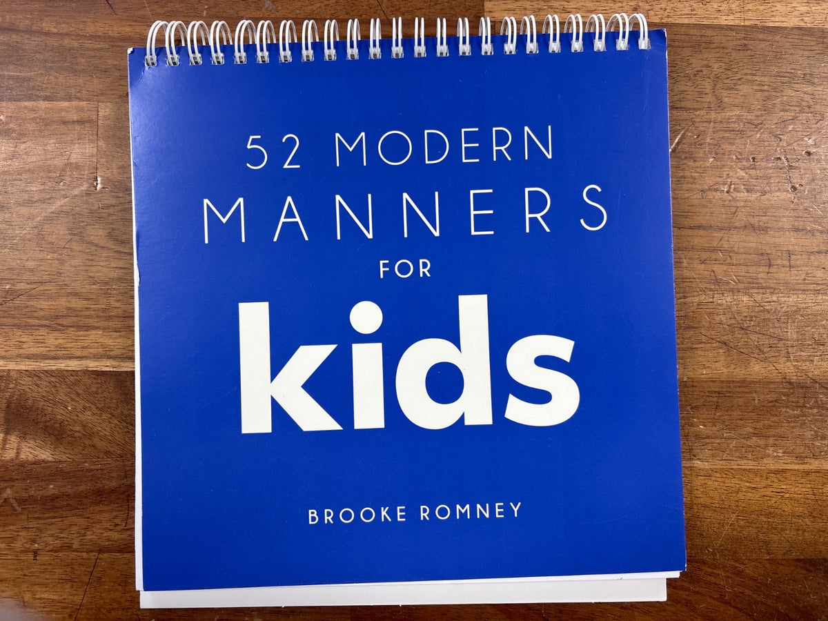 52 Modern Manners for Kids by Brooke Romney Flip Guide — front cover