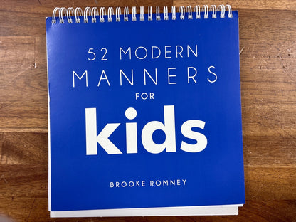 52 Modern Manners for Kids by Brooke Romney Flip Guide — front cover