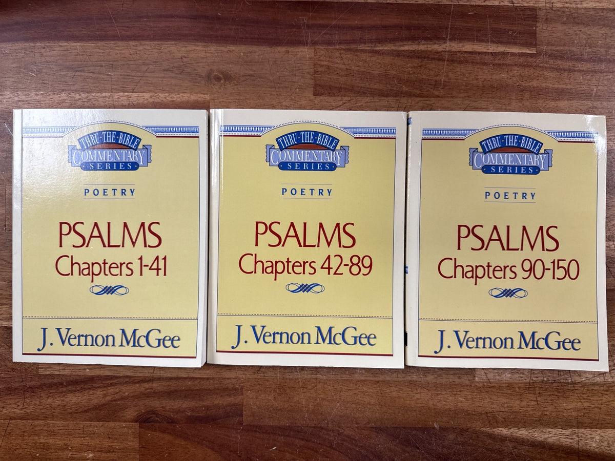 Thru the Bible Psalms Commentary Set 3 Vols J.V. McGee — front cover