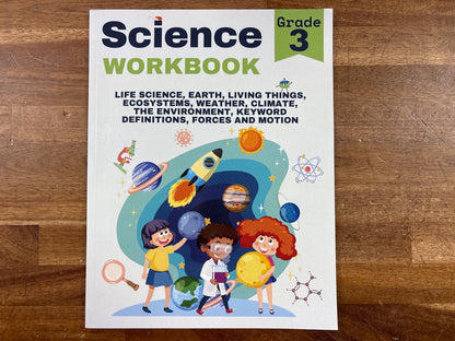 Science Workbook Grade 3 - Life Science, Earth, Ecosystems — front cover