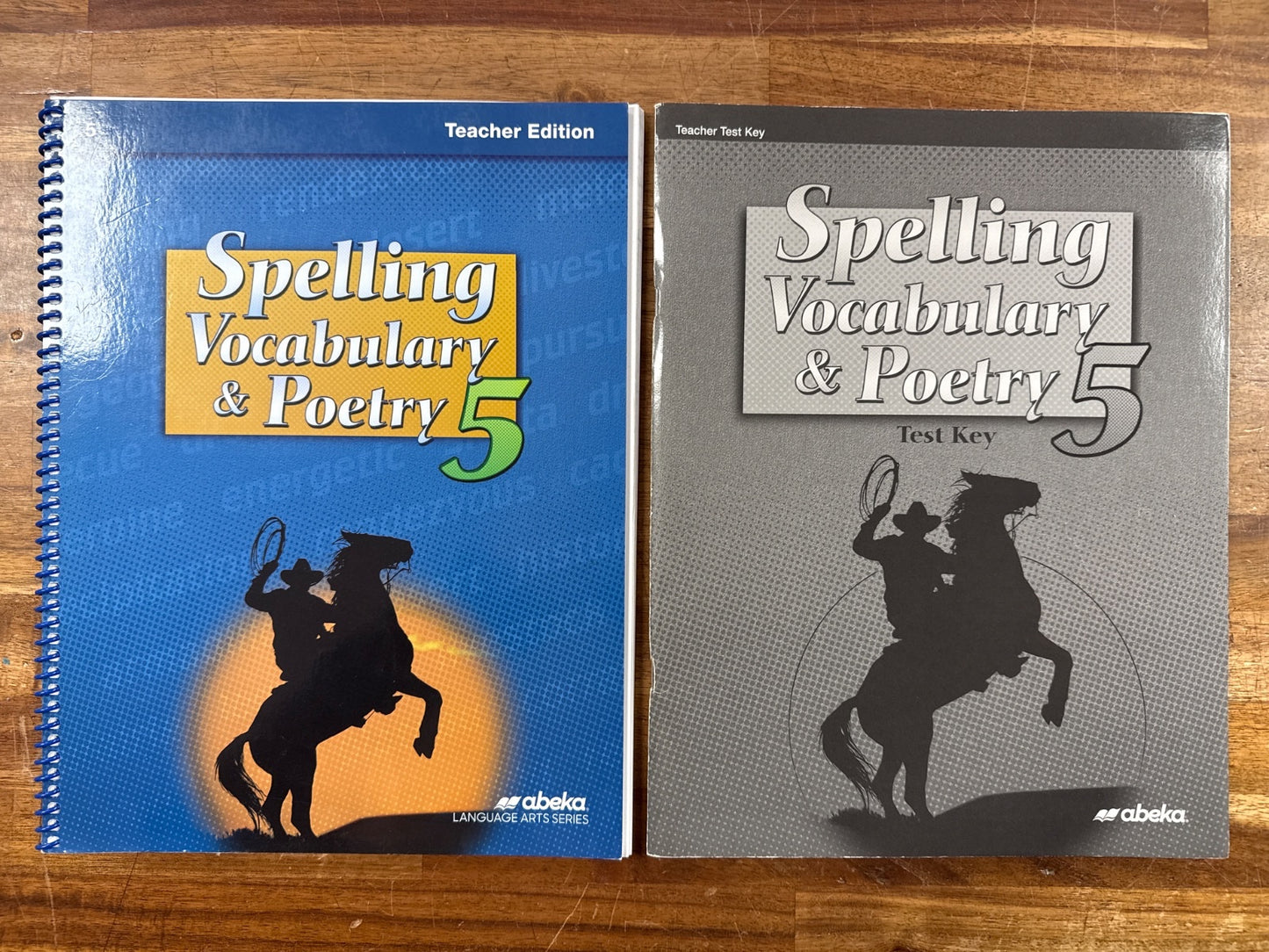 Abeka Spelling Vocabulary & Poetry 5 Teacher Ed & Test Key 5th Ed