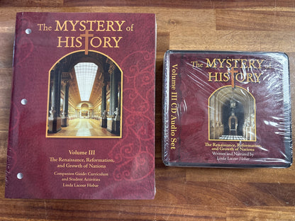 Mystery of History Vol III Companion Guide & CD Audio Set — front cover