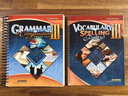 Abeka Grammar & Composition III + Vocabulary Spelling Poetry III