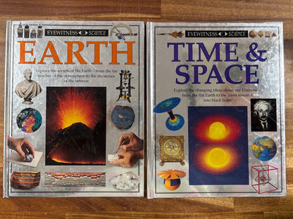 Eyewitness Science: Earth & Time & Space DK Book Set