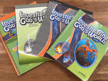 Abeka Investigating God's World Grade 5 Curriculum Set 5th Ed