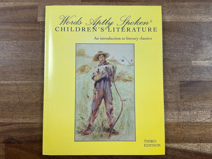 Words Aptly Spoken - Children's Literature (3rd Edition) — Good
