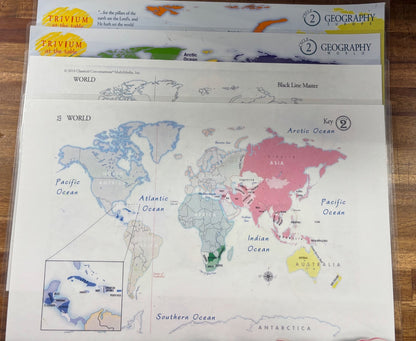 Classical Conversations Cycle 2 Geography Europe & World Maps