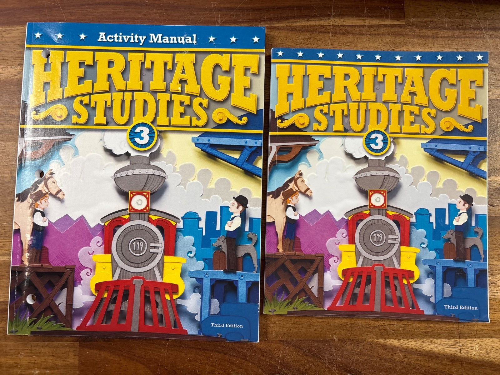 BJU Press Heritage Studies 3 Student Text & Activity Manual Set — front cover