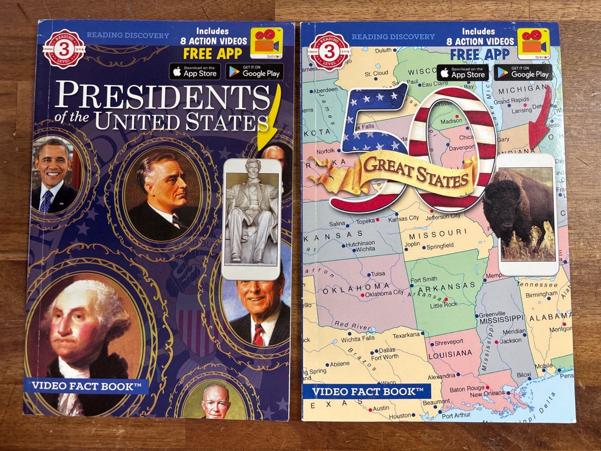 Reading Discovery Video Fact Books: Presidents & 50 States Set — front cover