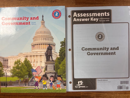 BJU Press Community and Government 4th Ed & Answer Key
