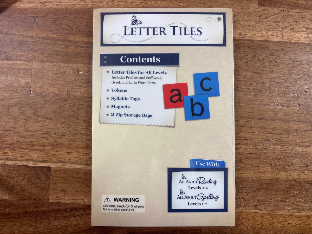 All About Learning Press Letter Tiles Set — front cover