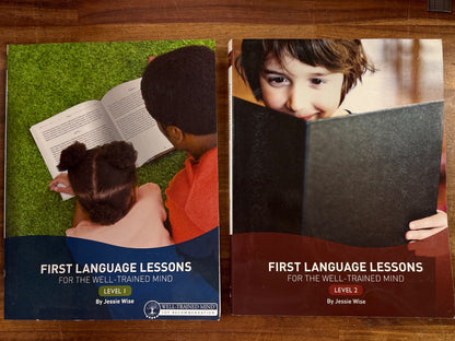 First Language Lessons Well-Trained Mind Level 1 & 2 Set — front cover