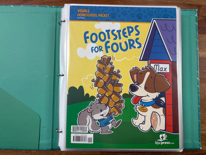 BJU Press Footsteps for Fours Visuals Homeschool Packet 3rd Ed