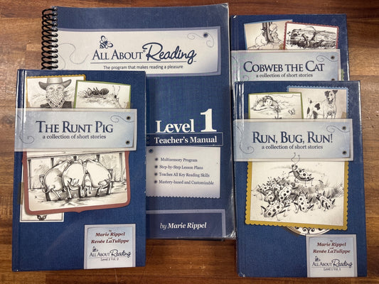 All About Reading Level 1 Teacher's Manual & Readers Set — front cover