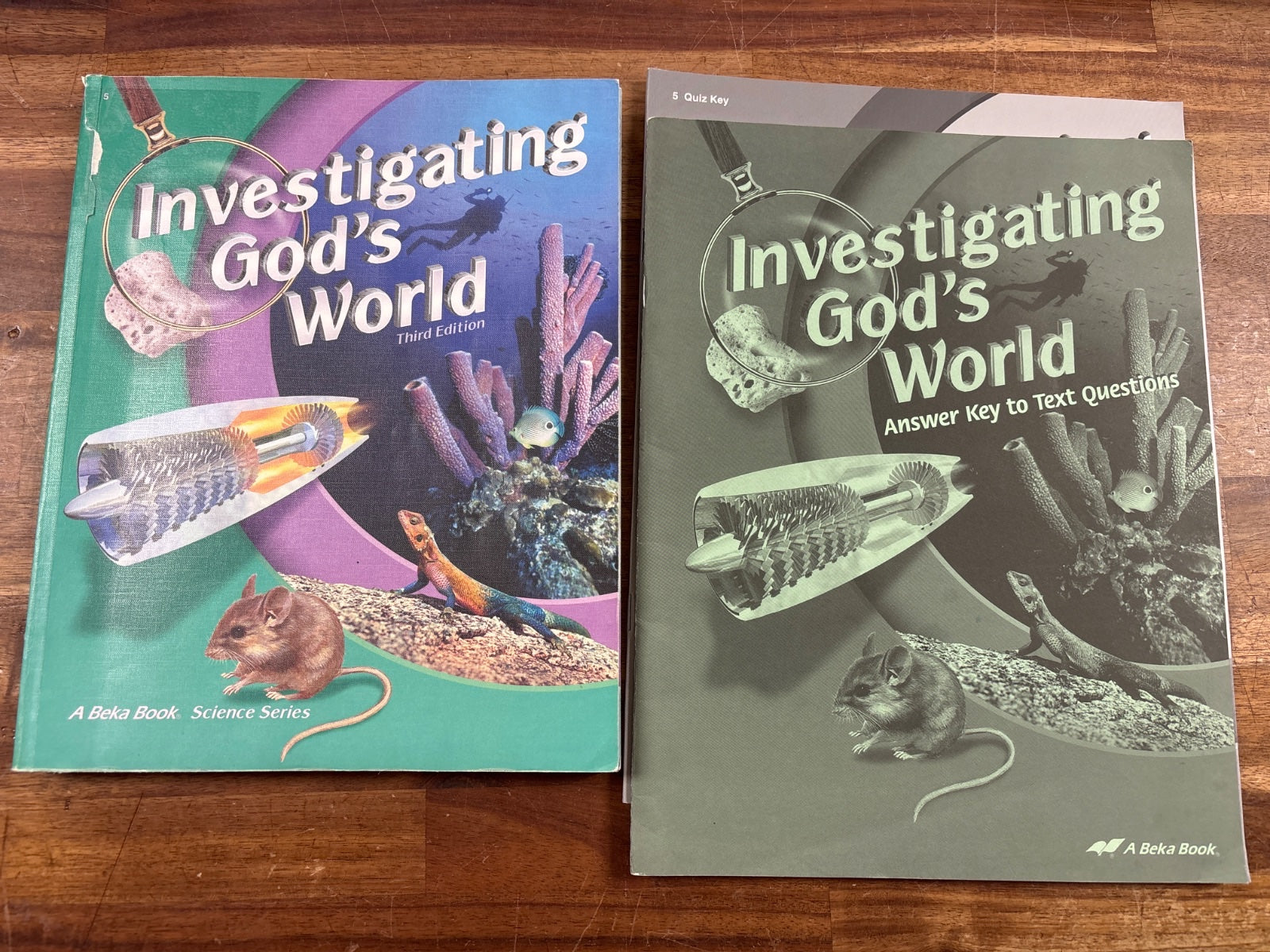 Abeka Investigating God's World 3rd Ed Text & Key Set — front cover