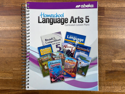 Abeka Homeschool Language Arts 5 Curriculum Lesson Plans