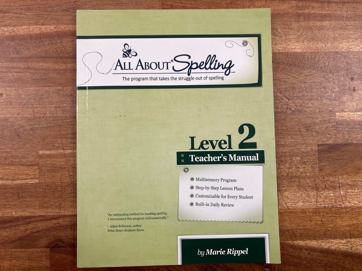 All About Spelling Level 2 Teacher's Manual by Marie Rippel