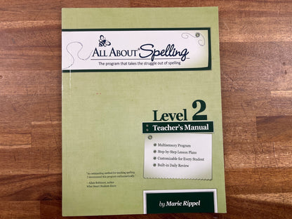 All About Spelling Level 2 Teacher's Manual by Marie Rippel