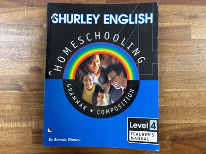 Shurley English Level 4 Homeschool Teacher's Manual