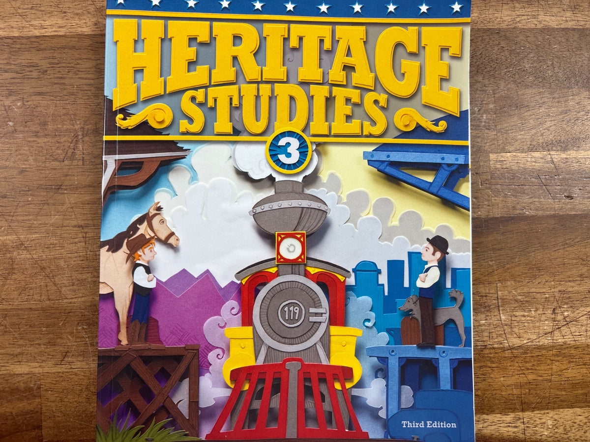 BJU Press Heritage Studies 3 Student Textbook 3rd Edition