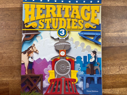 BJU Press Heritage Studies 3 Student Textbook 3rd Edition