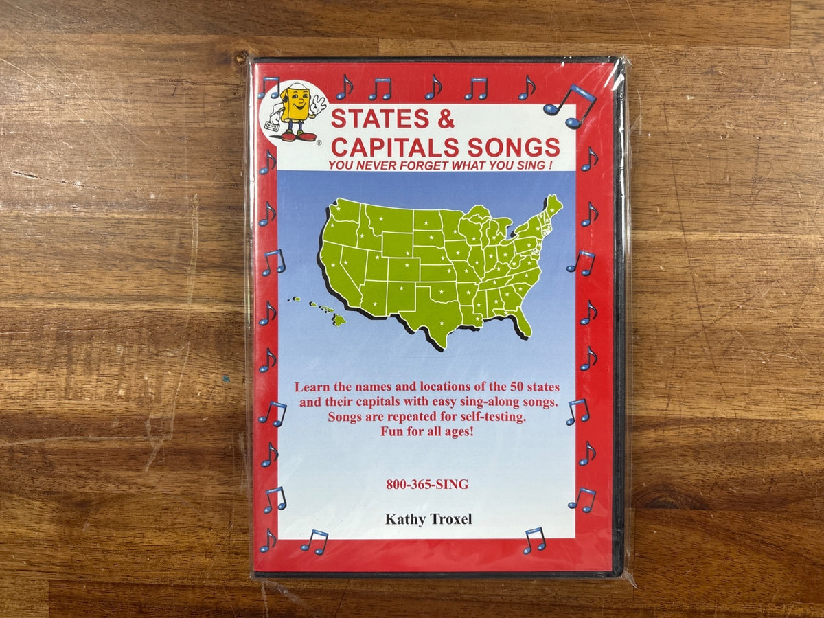 States & Capitals Songs DVD - Audio Memory, Kathy Troxel