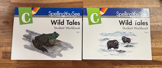 Spelling You See Level C Wild Tales Student Workbooks Part 1&2 — front cover