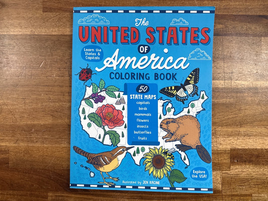 The United States of America Coloring Book - 50 State Maps