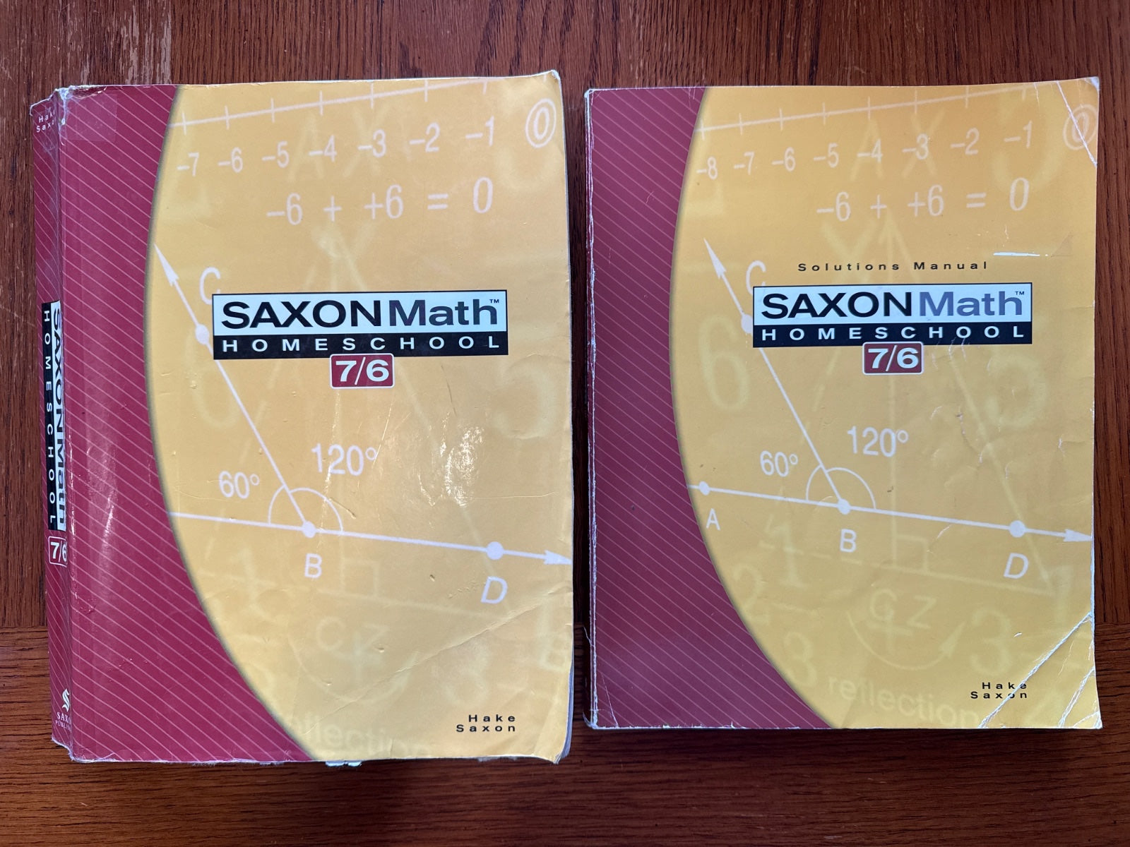 Saxon Math 7/6 Homeschool Student Text & Solutions Manual 2005