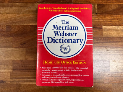 The Merriam Webster Dictionary Home and Office Edition — front cover