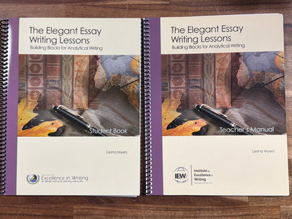 IEW Elegant Essay Writing Lessons Student Book & Teacher Manual