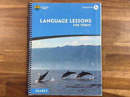 My Father's World Language Lessons for Today Grade 3