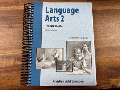 Christian Light Language Arts 2 Teacher's Guide Sunrise 2nd Ed — Good