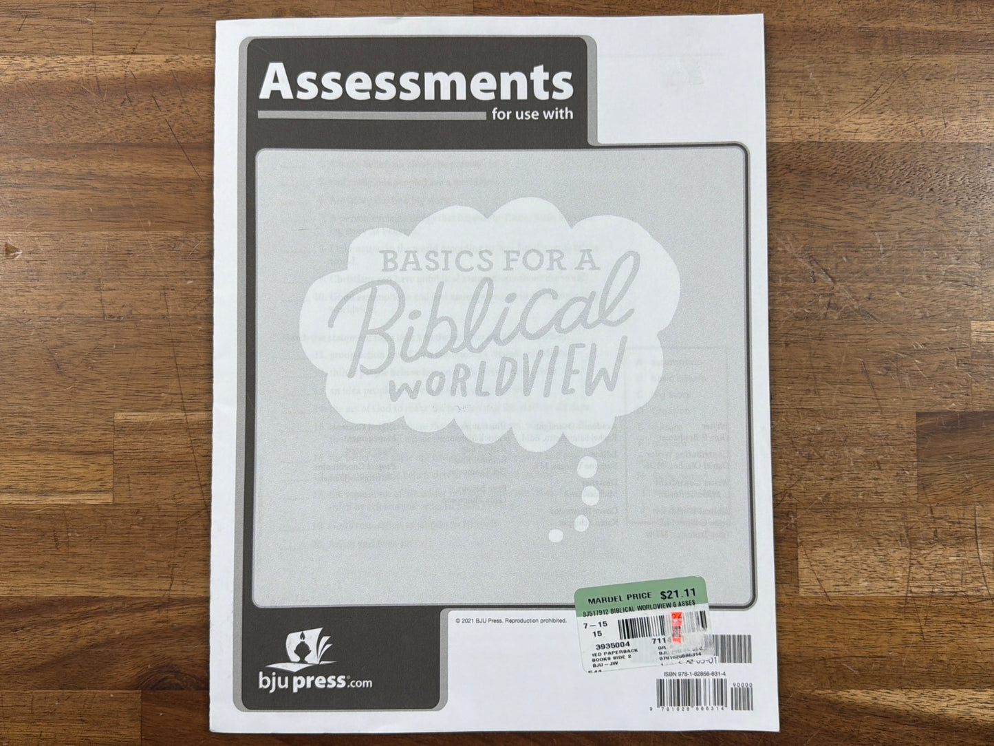 BJU Press Basics for a Biblical Worldview Assessments (NEW)