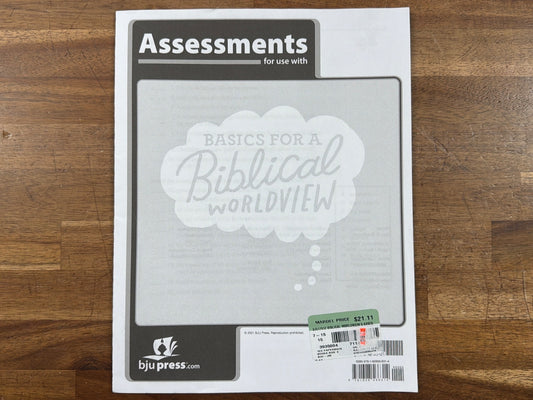 BJU Press Basics for a Biblical Worldview Assessments (NEW)