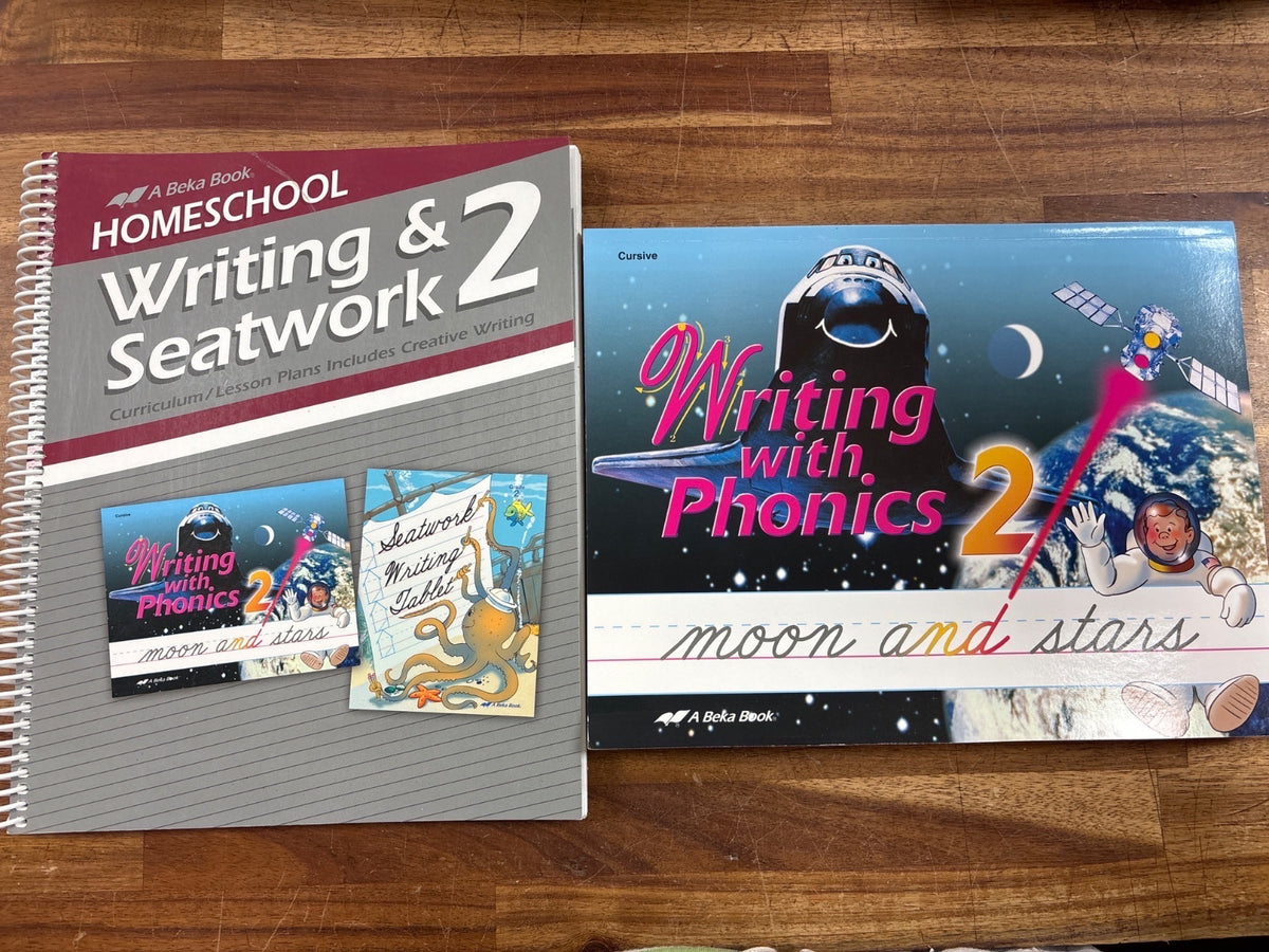 Abeka Writing & Seatwork 2 + Writing with Phonics 2 Cursive — front cover