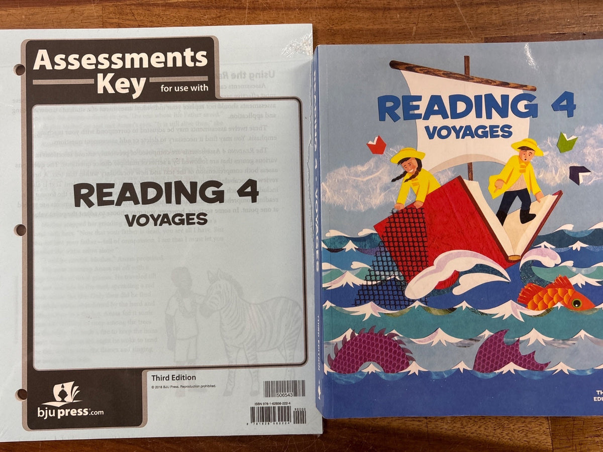 BJU Press Reading 4 Voyages Student Text & Assessments Key 3rd Ed